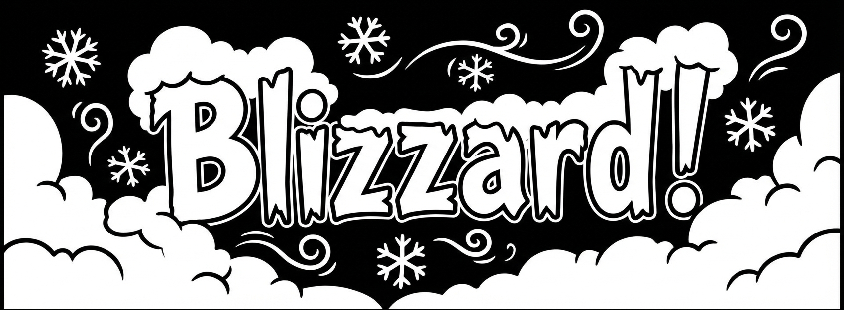 Blizzard! text image